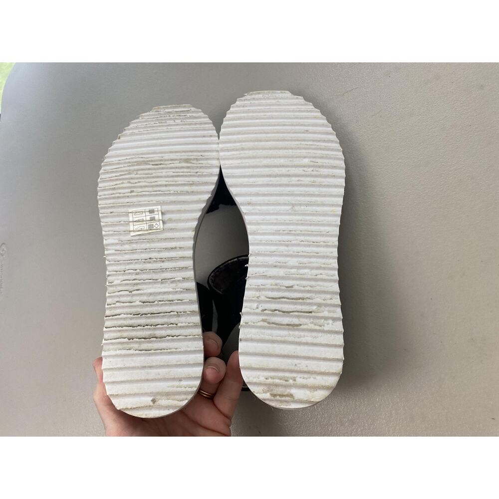 Skechers BOBS Espadrille Sandals Womens 9 Black Wedge Desert Kiss Adobe Princess - Picture 7 of 11